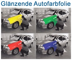 Autofolien mit Glanz und glänzende Autolackfolien in Metallic oder Unifarbe