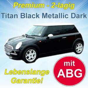 Autofolien Titan Black Metallic Dark - Bild 1