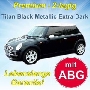 Autofolien Titan Black Metallic Extra Dark - Bild 1