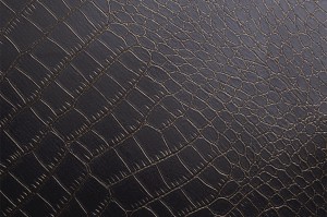 TG/TF 410 - Folie für Möbel und Wand, Leder, Schwarze Krokodilleder-Haut