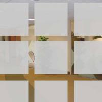 Fensterfolie Matt Squares mit Milchglas Quadraten