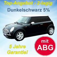 Tönungsfolien & Autofolien Mittelschwarz 20% Meterware