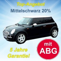 Tönungsfolien Mittelschwarz 20% - Meterware