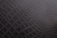 TG/TF 410 - Folie für Möbel und Wand, Leder, Schwarze Krokodilleder-Haut